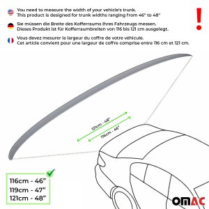 Audi A6 Spoiler - Omac - Plastic, 115 cm - Black - '05-'11